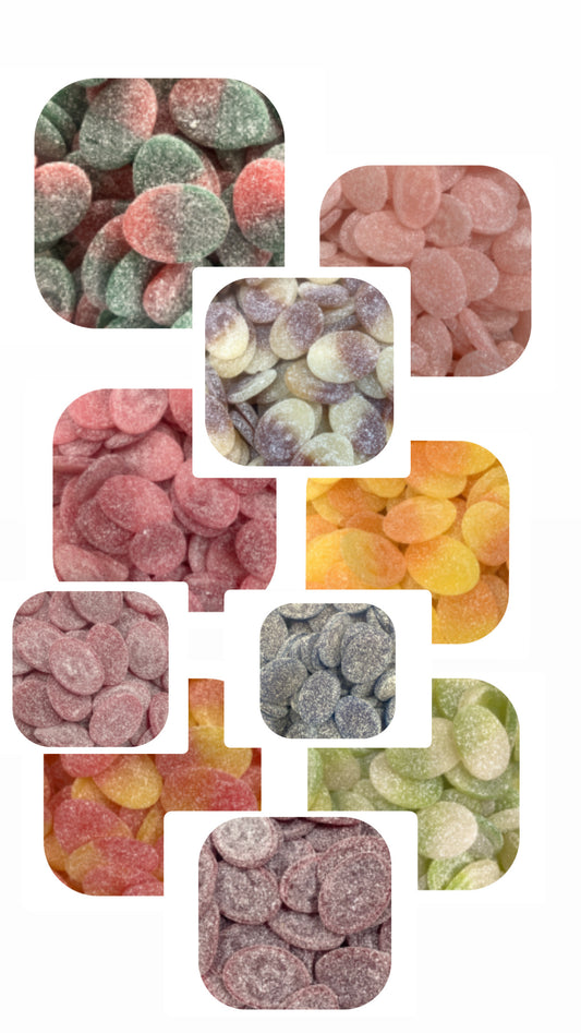 Sweedish candy sour ovals